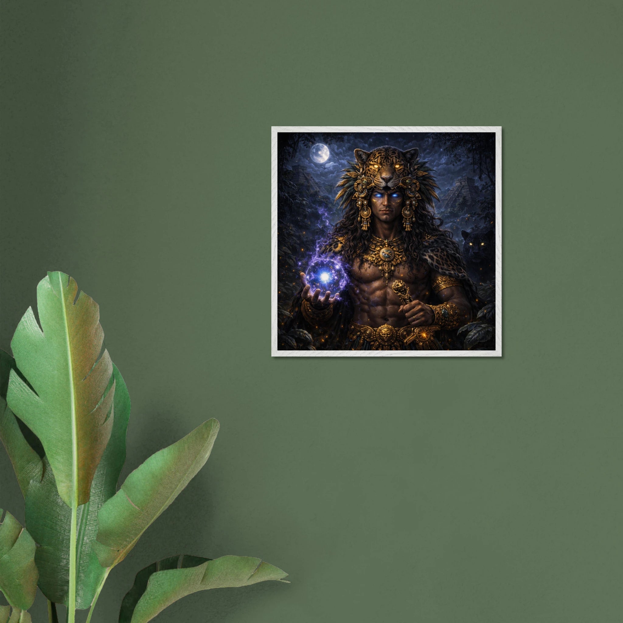 Xbalanque – Mythologie Fine Art Print mit Rahmen | babasan