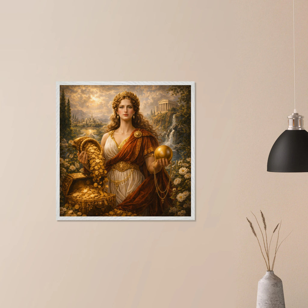Fortuna – Mythologie Fine Art Print mit Rahmen | babasan