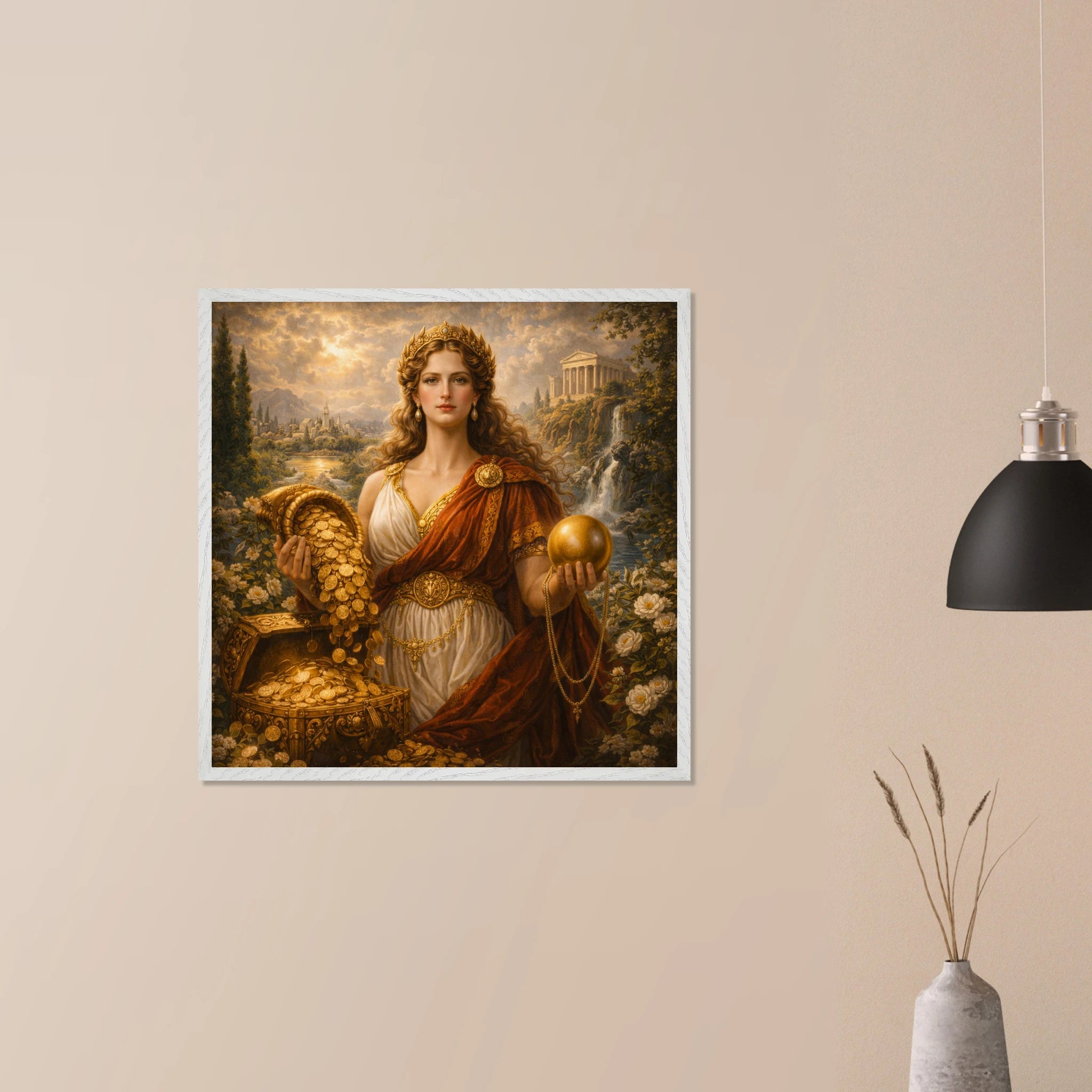 Fortuna – Mythologie Fine Art Print mit Rahmen | babasan