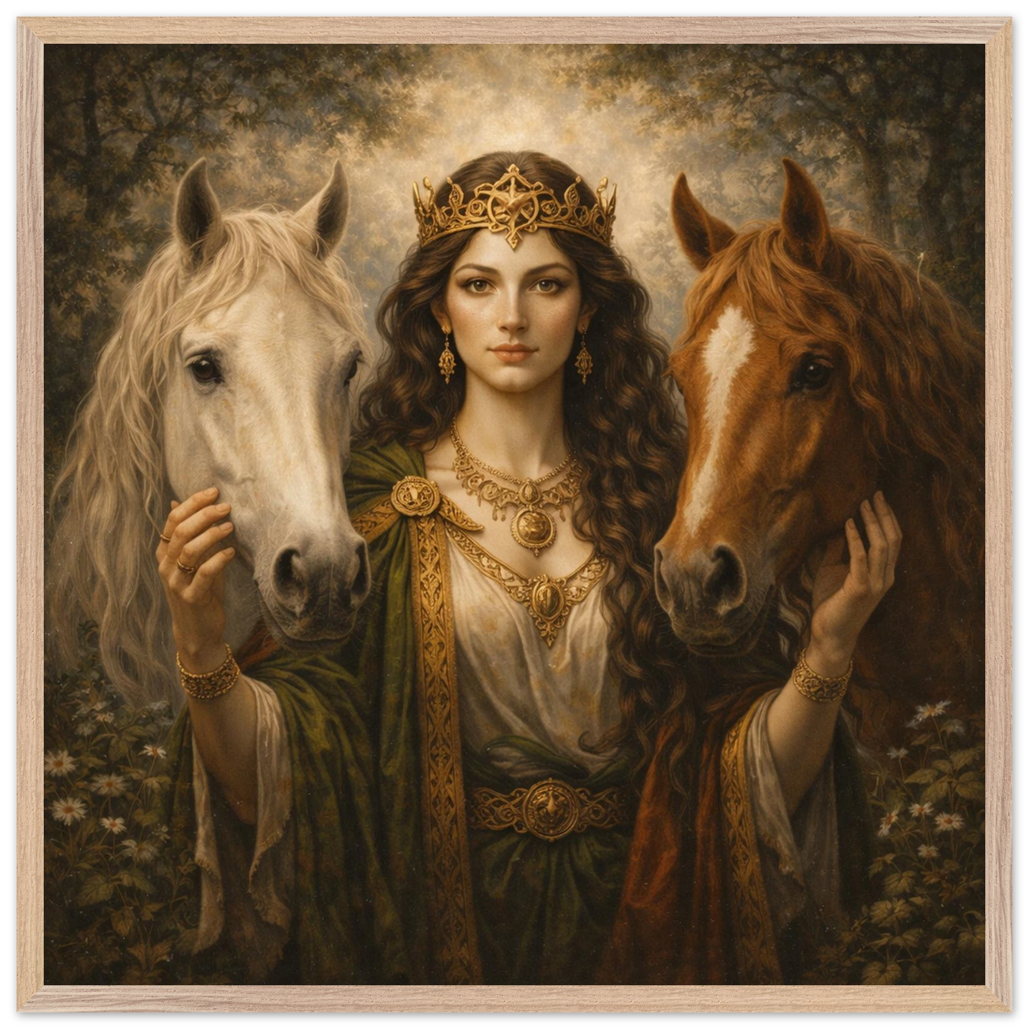 Epona – Mythologie Fine Art Print mit Rahmen | babasan