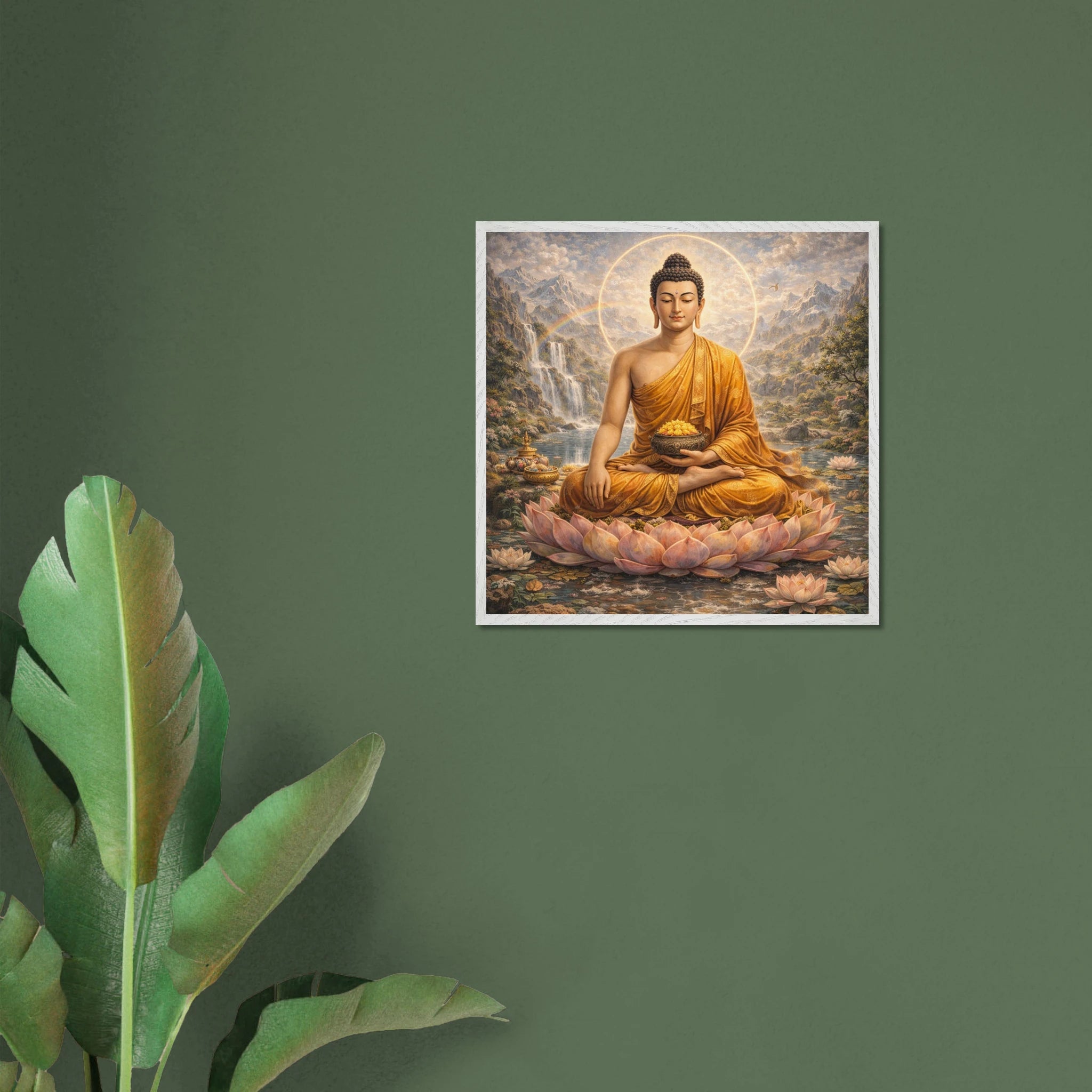Shakyamuni Buddha – Mythologie Fine Art Print mit Rahmen | babasan
