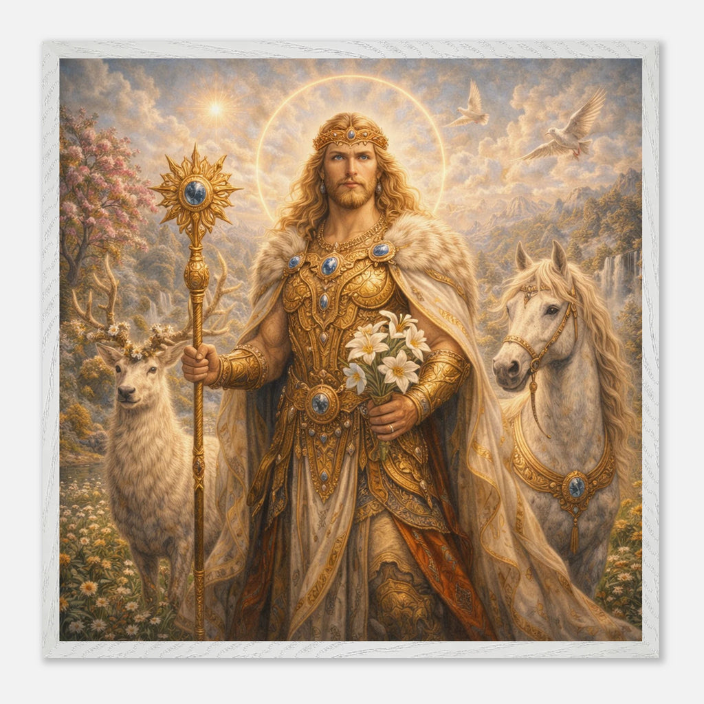 Baldur – Mythologie Fine Art Print mit Rahmen | babasan