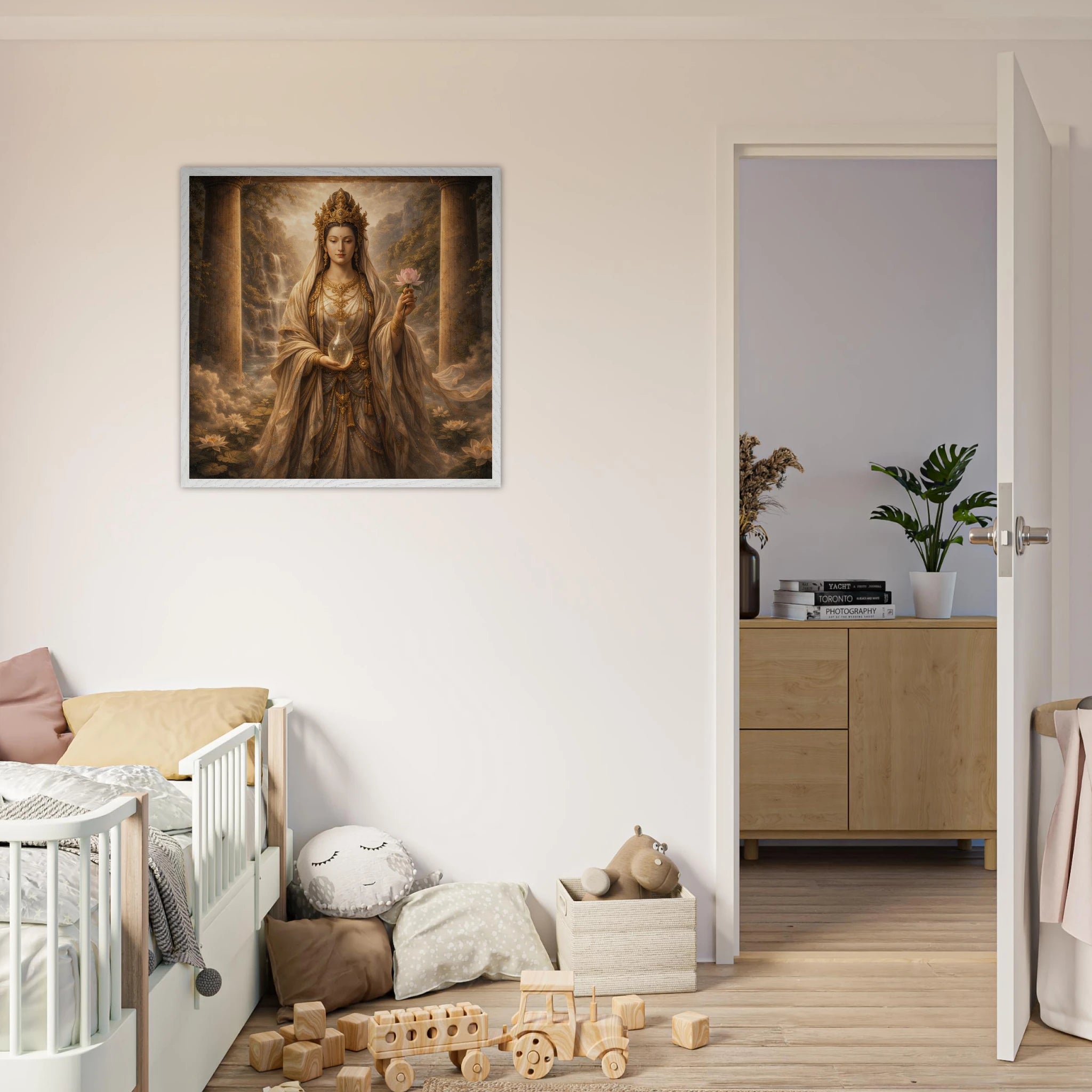 Kannon Bodhisattva– Mythologie Fine Art Print mit Rahmen | babasan