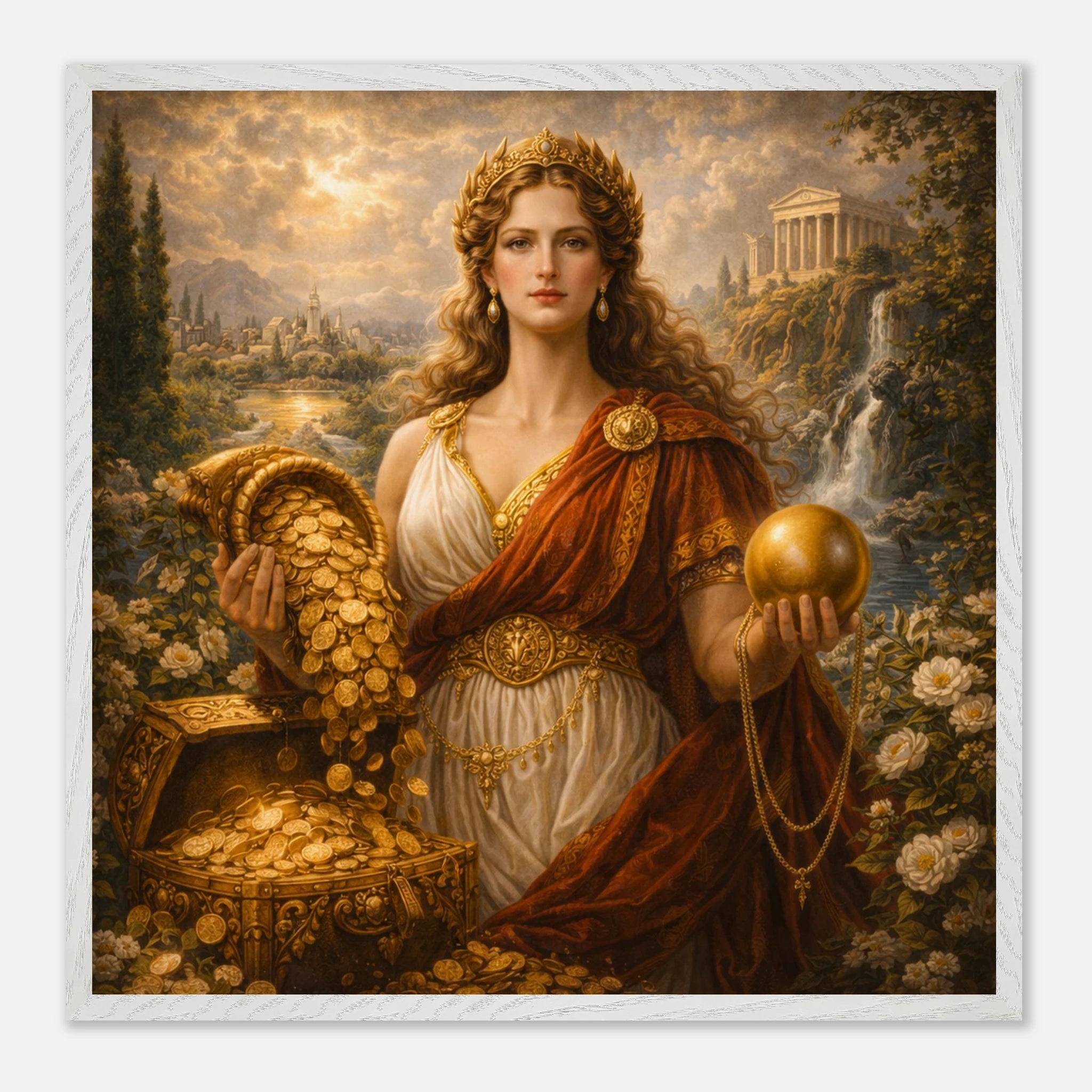 Fortuna – Mythologie Fine Art Print mit Rahmen | babasan