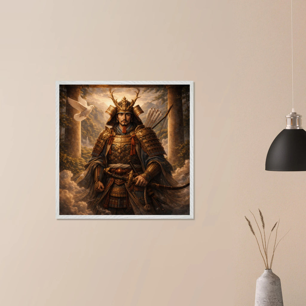 Hachiman – Mythologie Fine Art Print mit Rahmen | babasan
