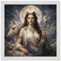 Luna – Mythologie Fine Art Print mit Rahmen | babasan