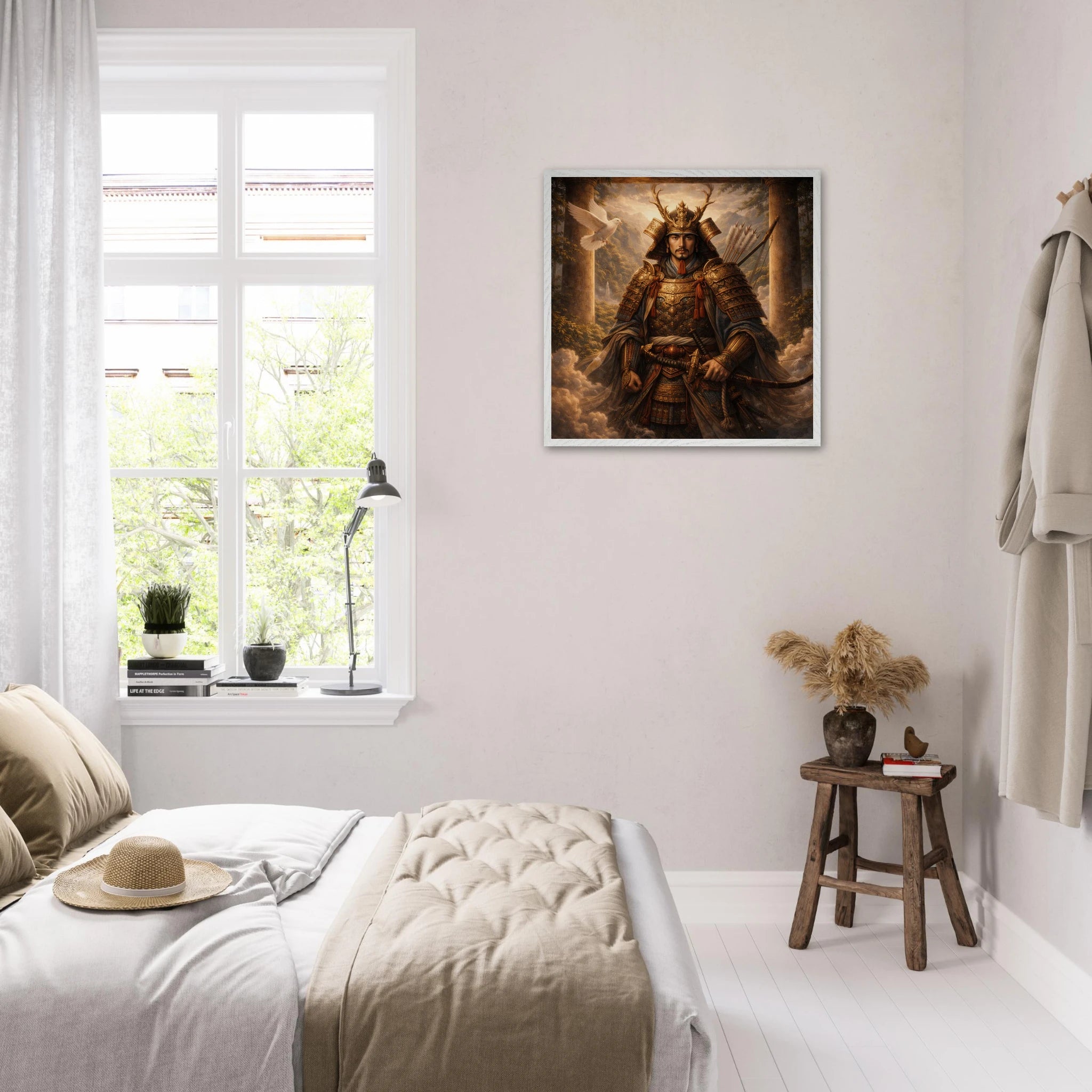 Hachiman – Mythologie Fine Art Print mit Rahmen | babasan