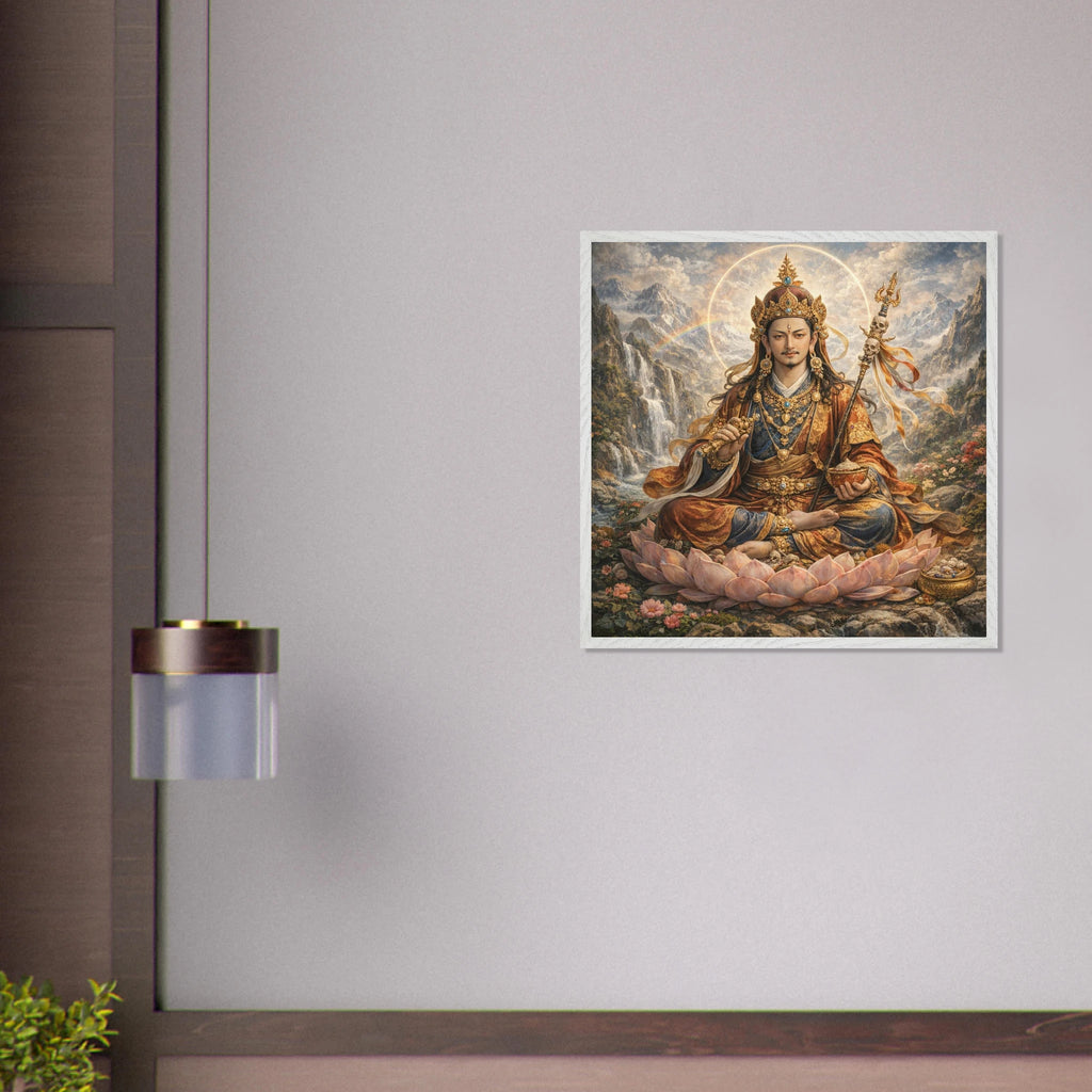 Padmasambhava – Mythologie Fine Art Print mit Rahmen | babasan