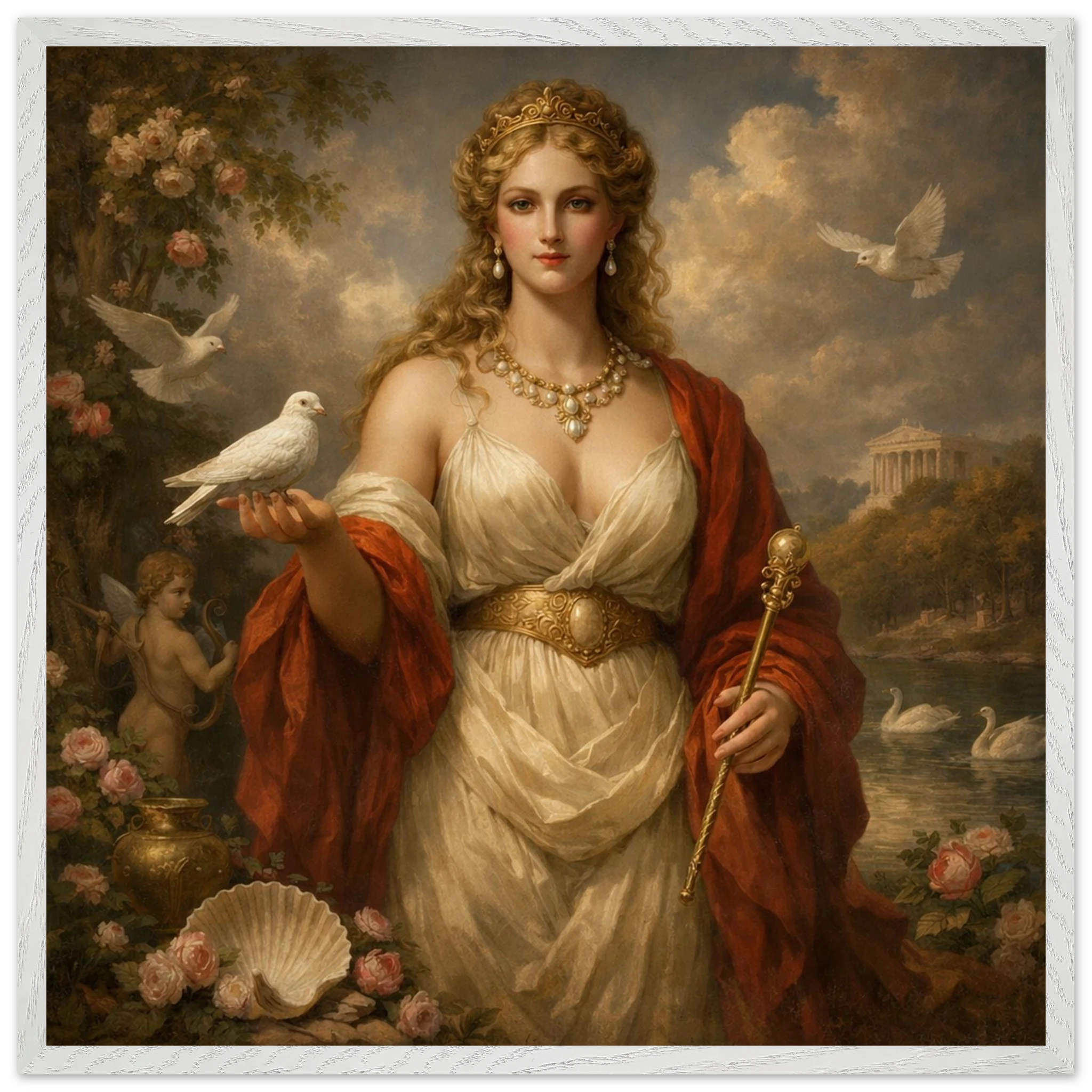 Venus – Mythologie Fine Art Print mit Rahmen | babasan