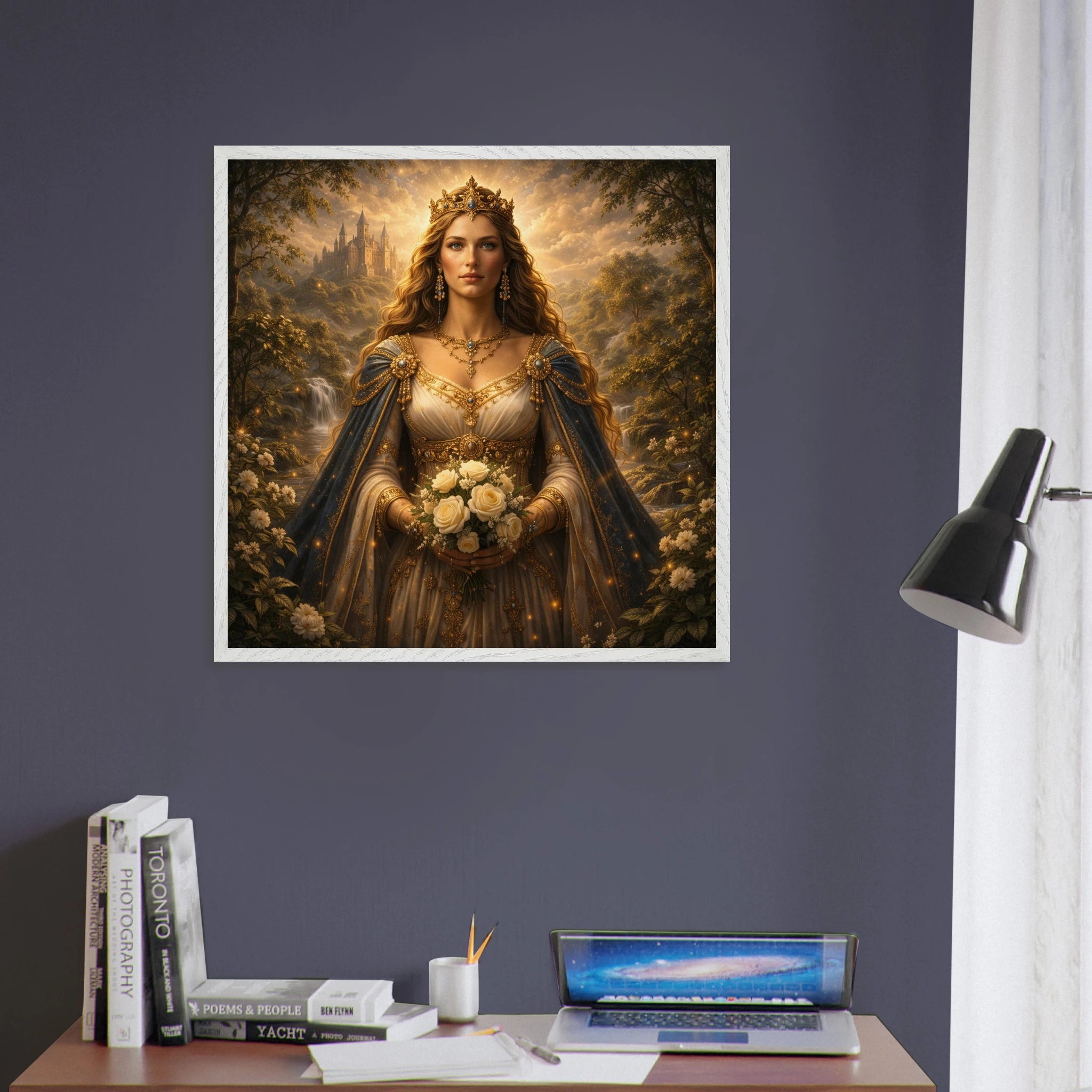 Guinevere – Mythologie Fine Art Print mit Rahmen | babasan