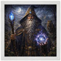Merlin – Mythologie Fine Art Print mit Rahmen | babasan