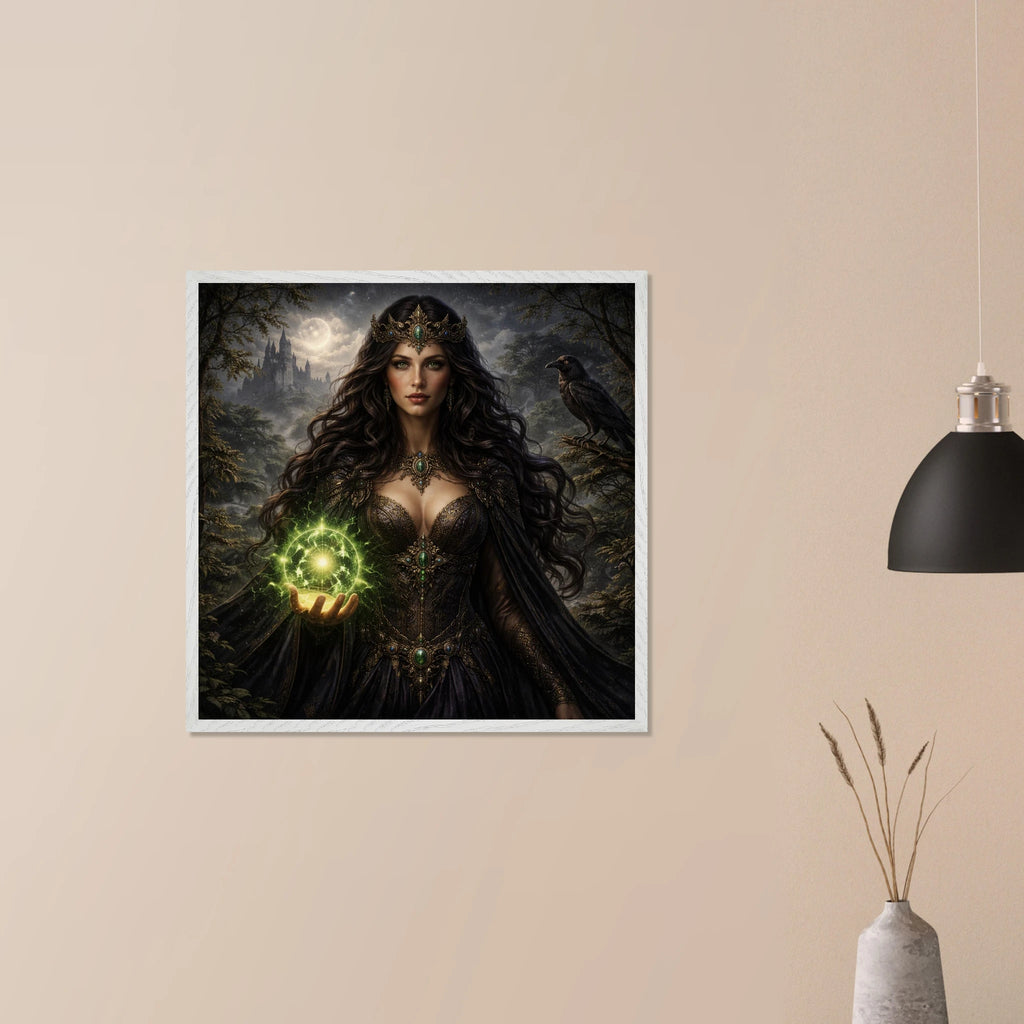 Morgana – Mythologie Fine Art Print mit Rahmen | babasan