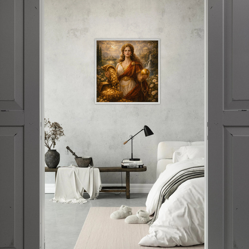 Fortuna – Mythologie Fine Art Print mit Rahmen | babasan