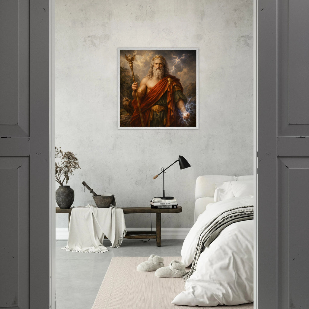Jupiter – Mythologie Fine Art Print mit Rahmen | babasan