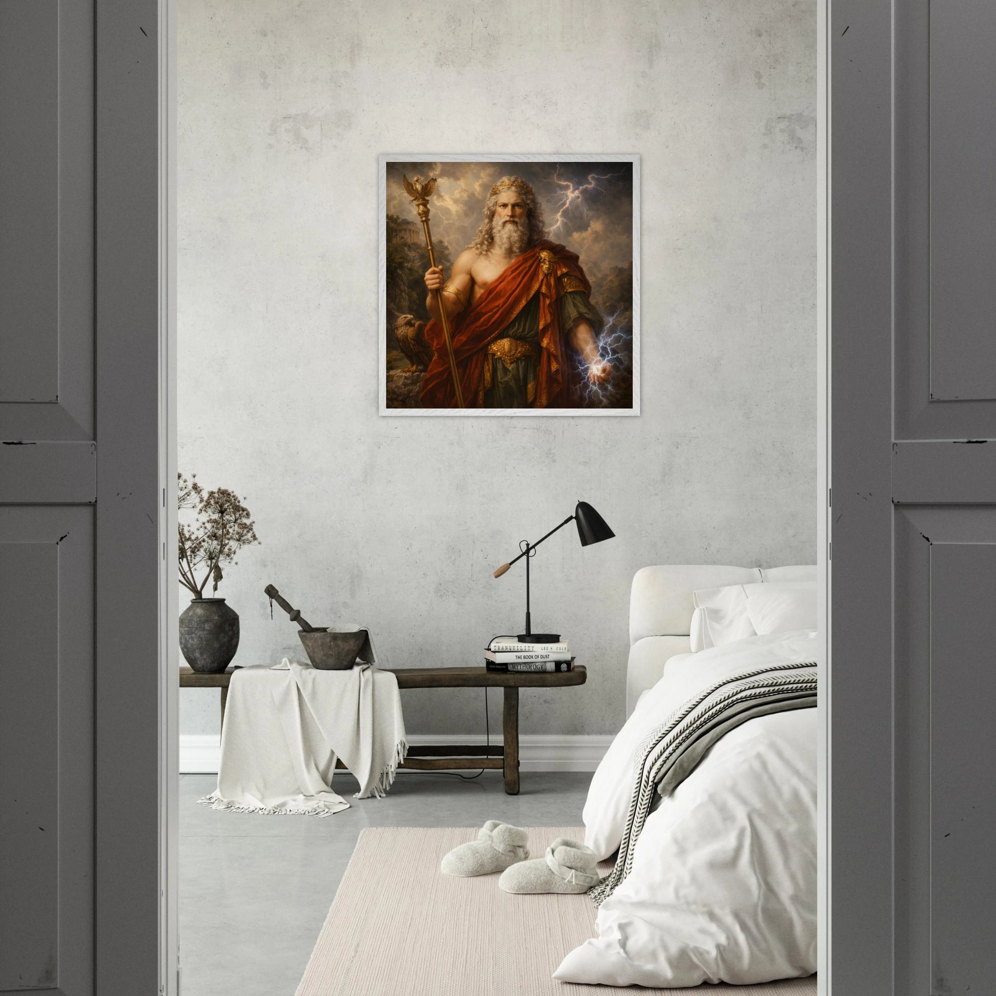 Jupiter – Mythologie Fine Art Print mit Rahmen | babasan