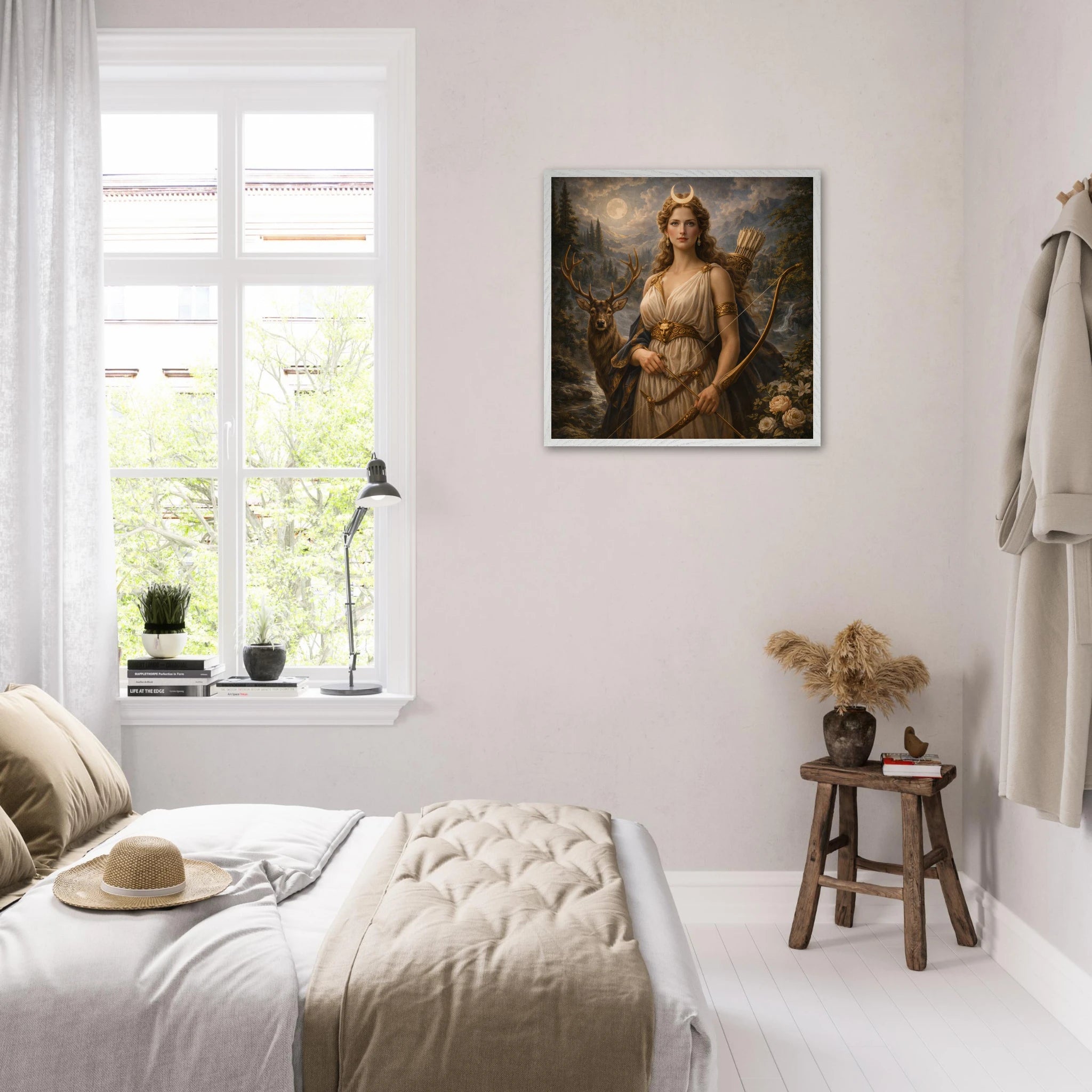 Diana – Mythologie Fine Art Print mit Rahmen | babasan