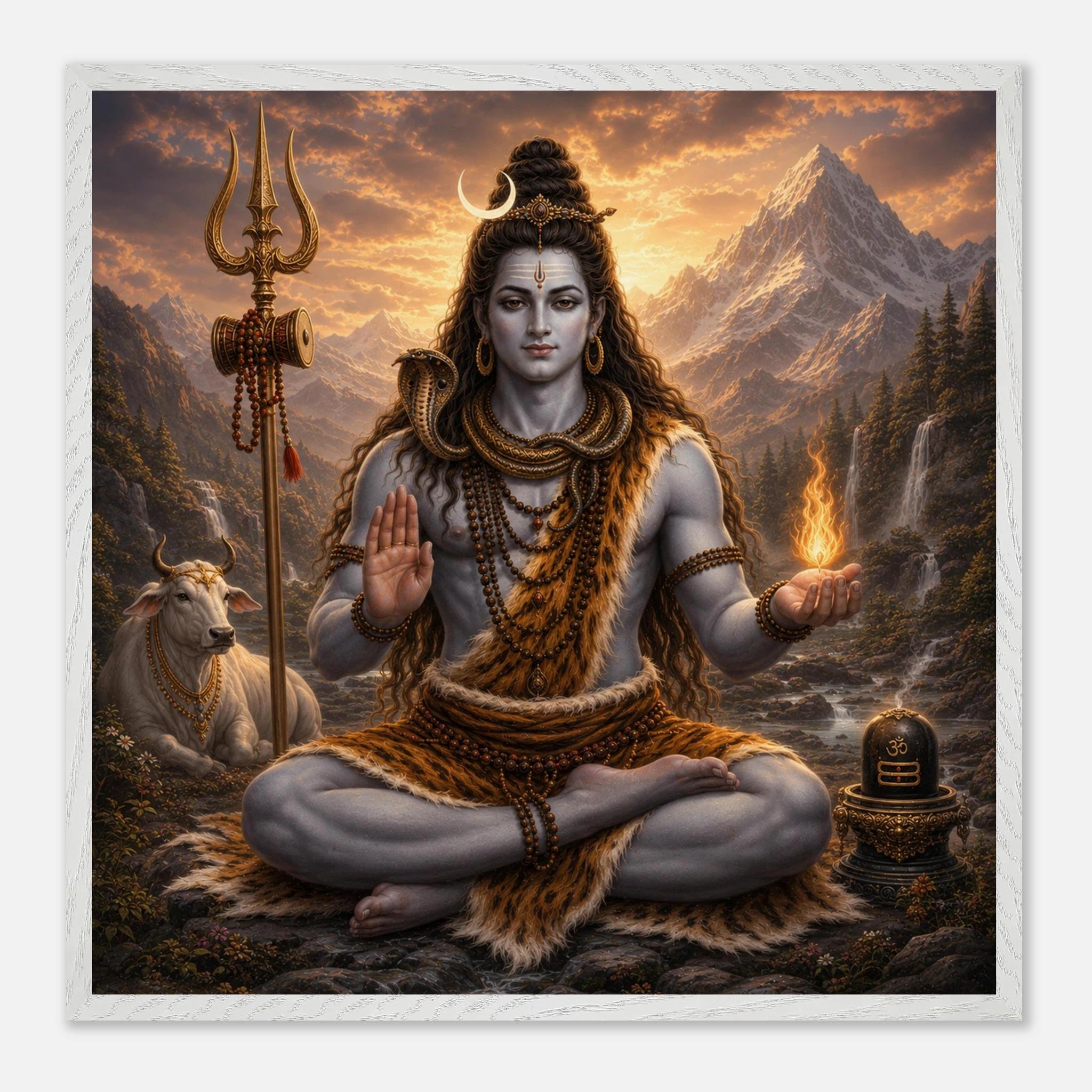 Shiva – Mythologie Fine Art Print mit Rahmen | babasan