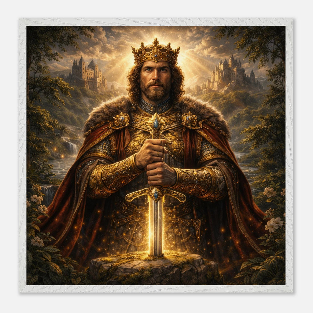 König – Mythologie Fine Art Print mit Rahmen | babasan