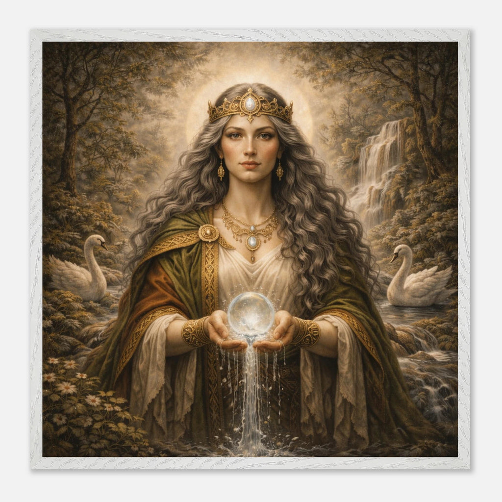 Celtic Danu – Mythologie Fine Art Print mit Rahmen | babasan