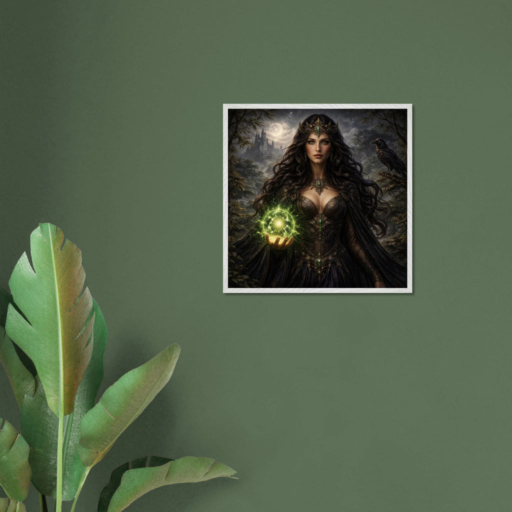 Morgana – Mythologie Fine Art Print mit Rahmen | babasan