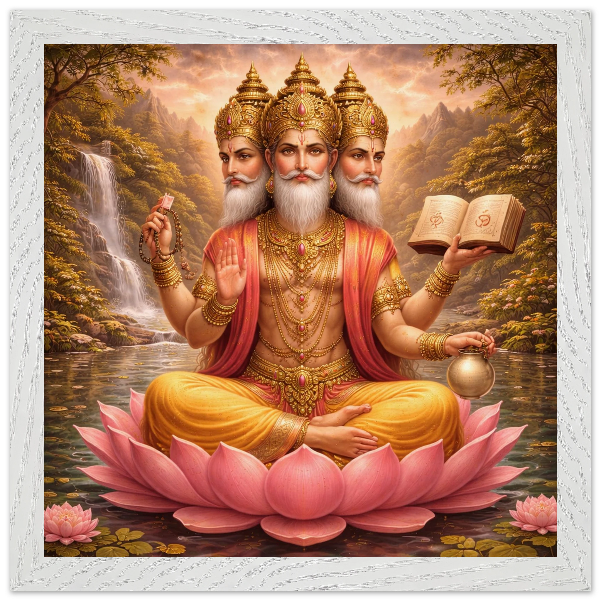 Brahma – Mythologie Fine Art Print mit Rahmen | babasan