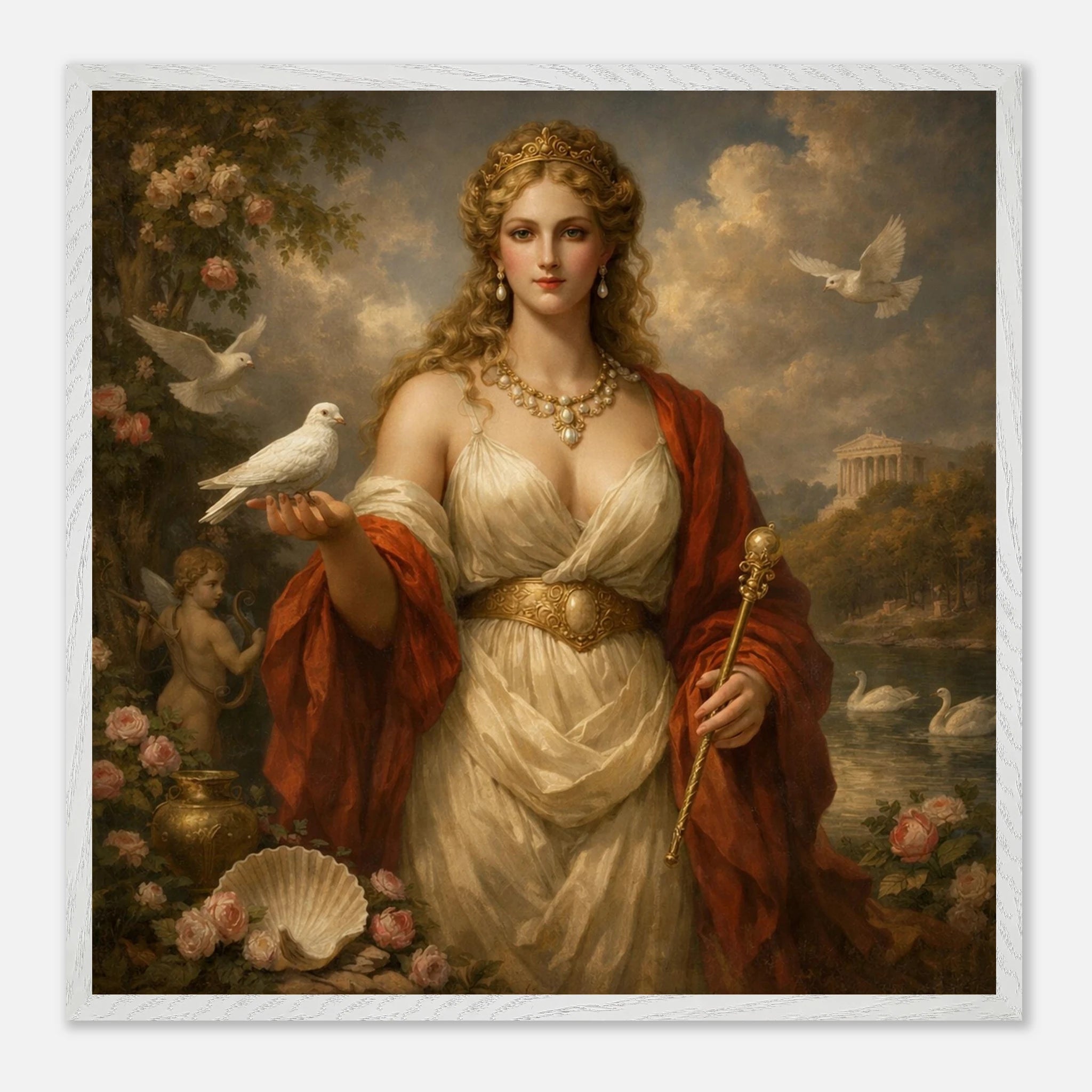 Venus – Mythologie Fine Art Print mit Rahmen | babasan