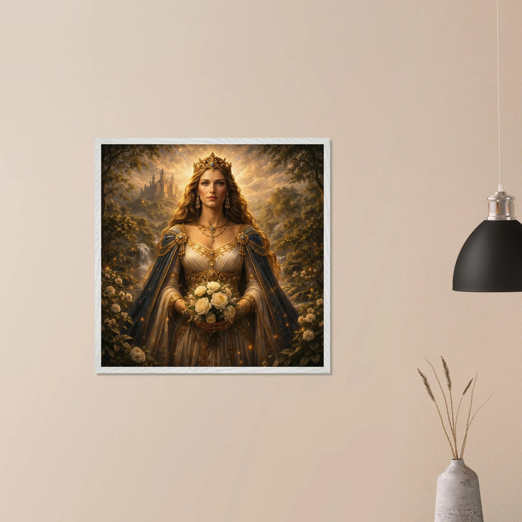 Guinevere – Mythologie Fine Art Print mit Rahmen | babasan