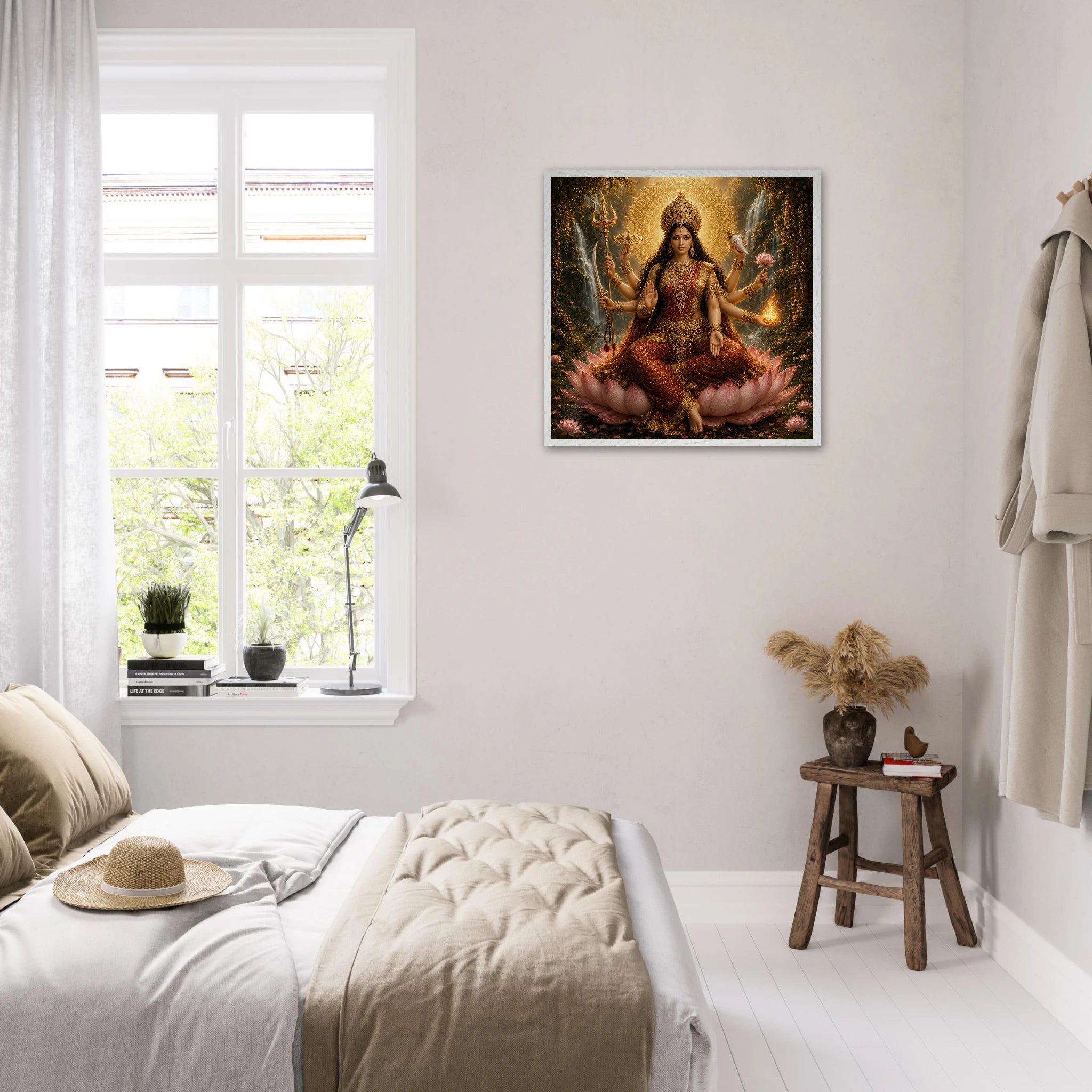 Shakti – Mythologie Fine Art Print mit Rahmen | babasan