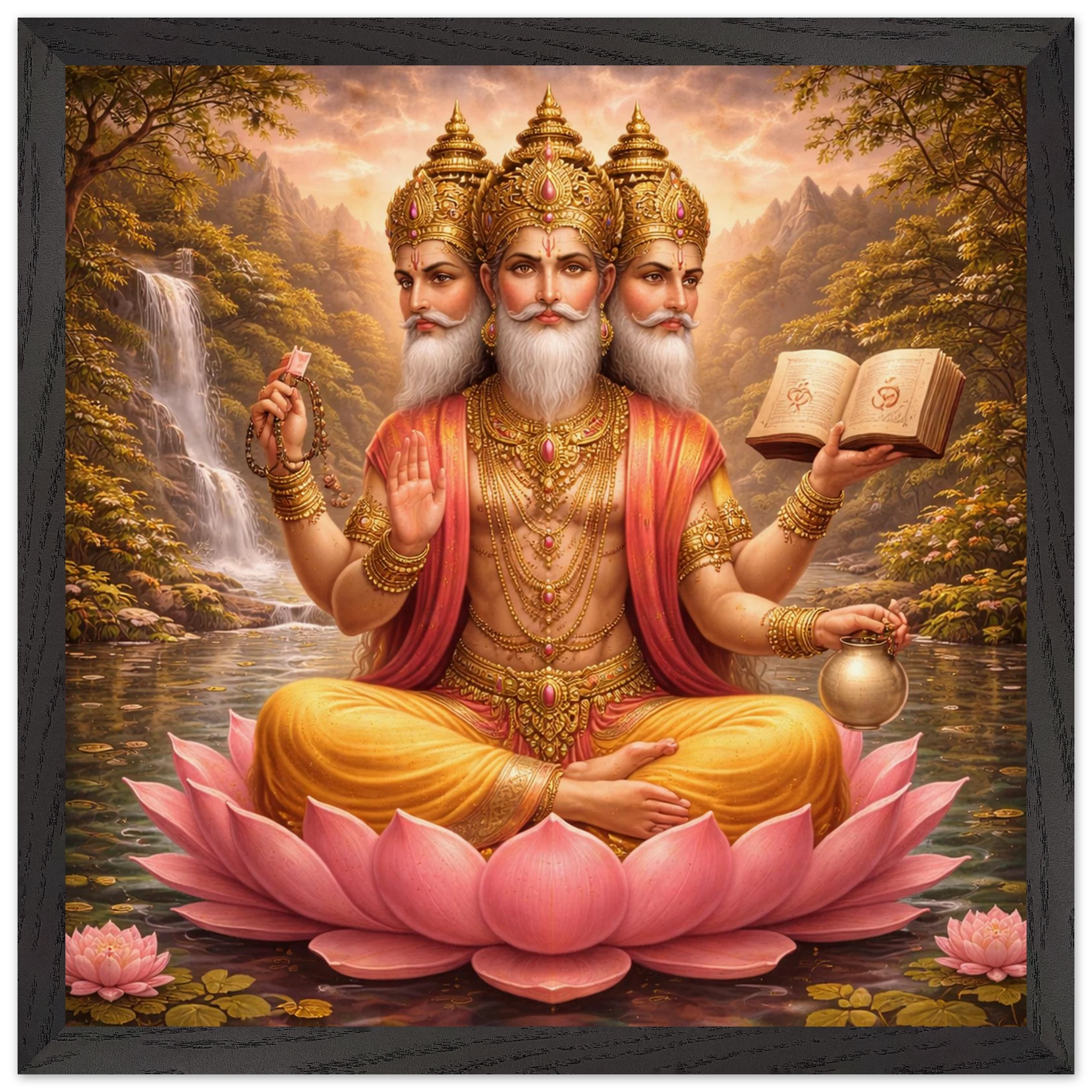 Brahma – Mythologie Fine Art Print mit Rahmen | babasan