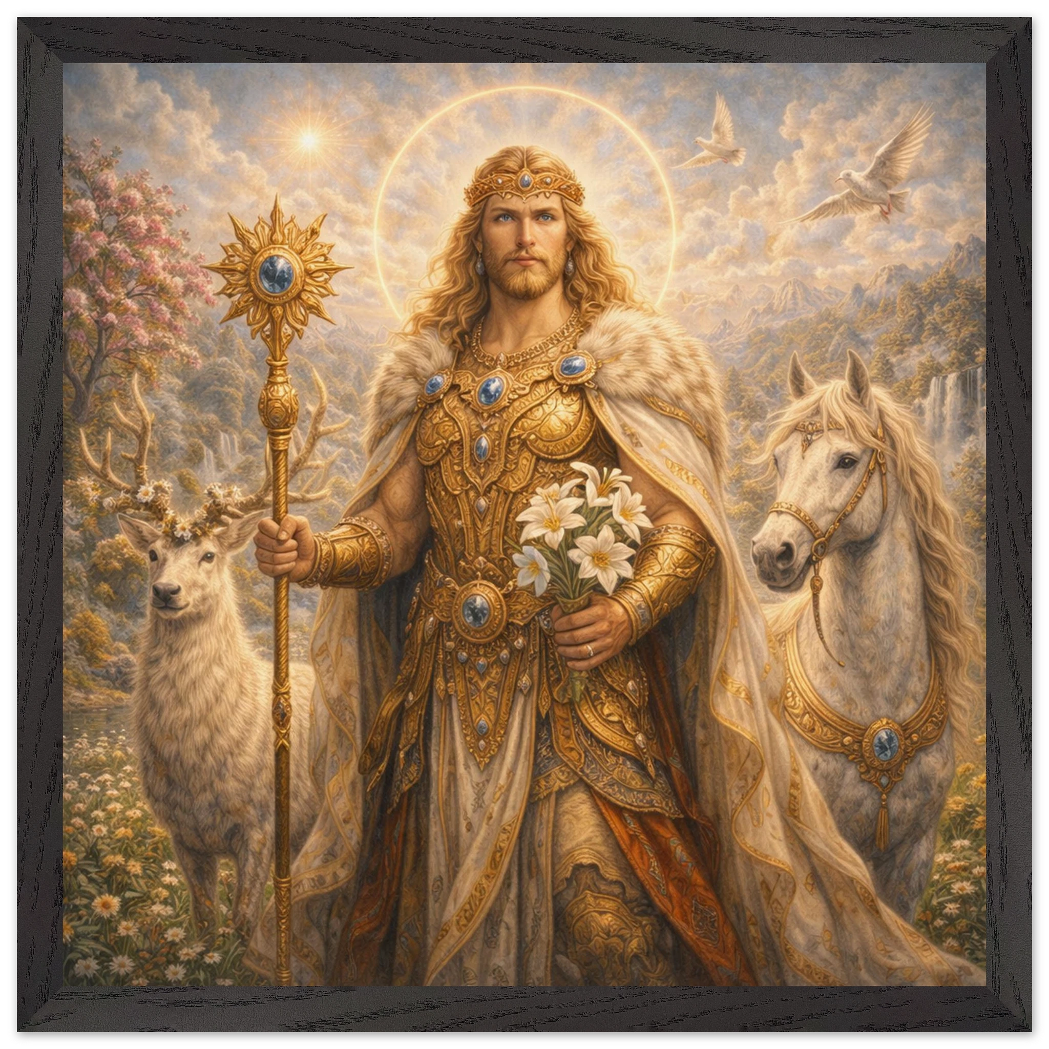 Baldur – Mythologie Fine Art Print mit Rahmen | babasan