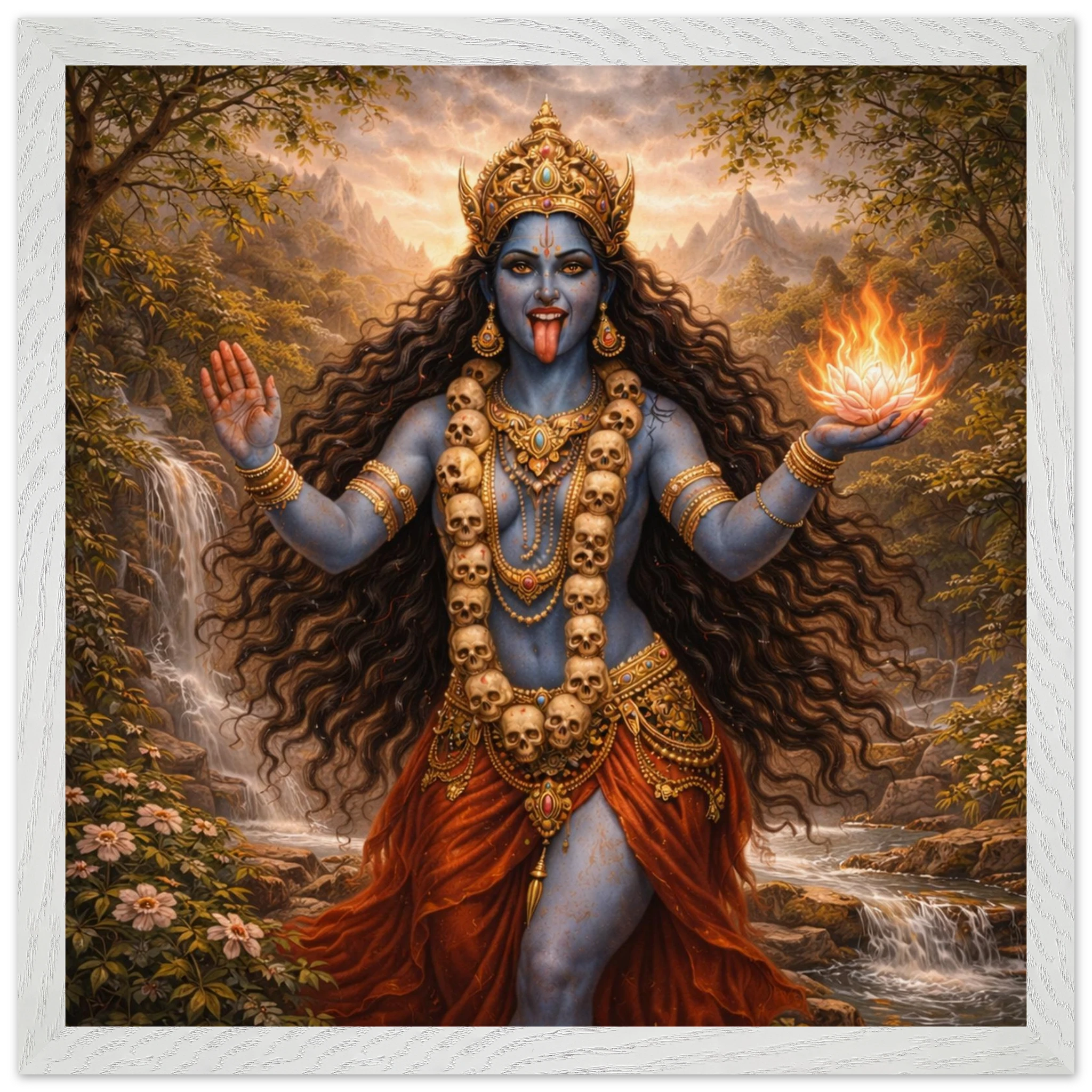 Kali – Mythologie Fine Art Print mit Rahmen | babasan
