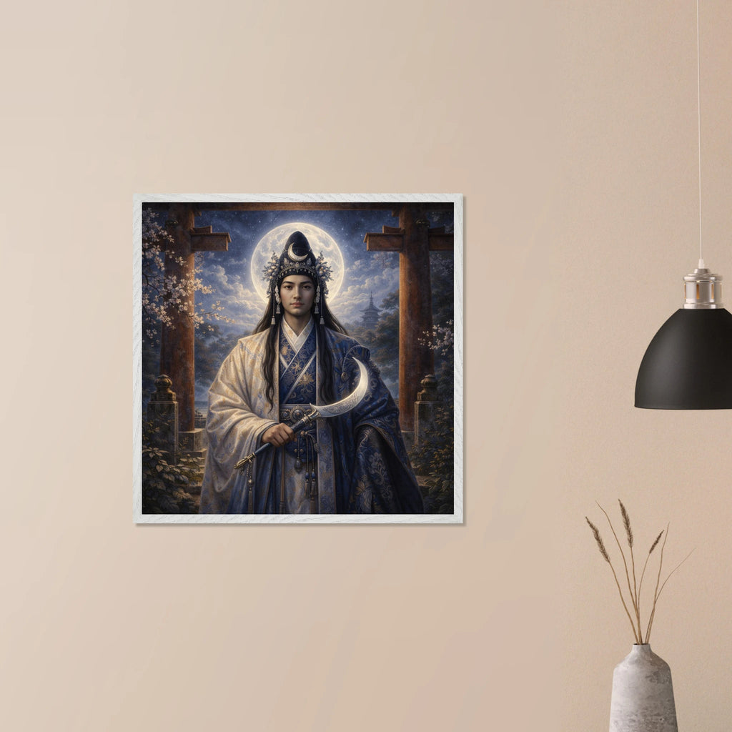 Tsukiyomi – Mythologie Fine Art Print mit Rahmen | babasan