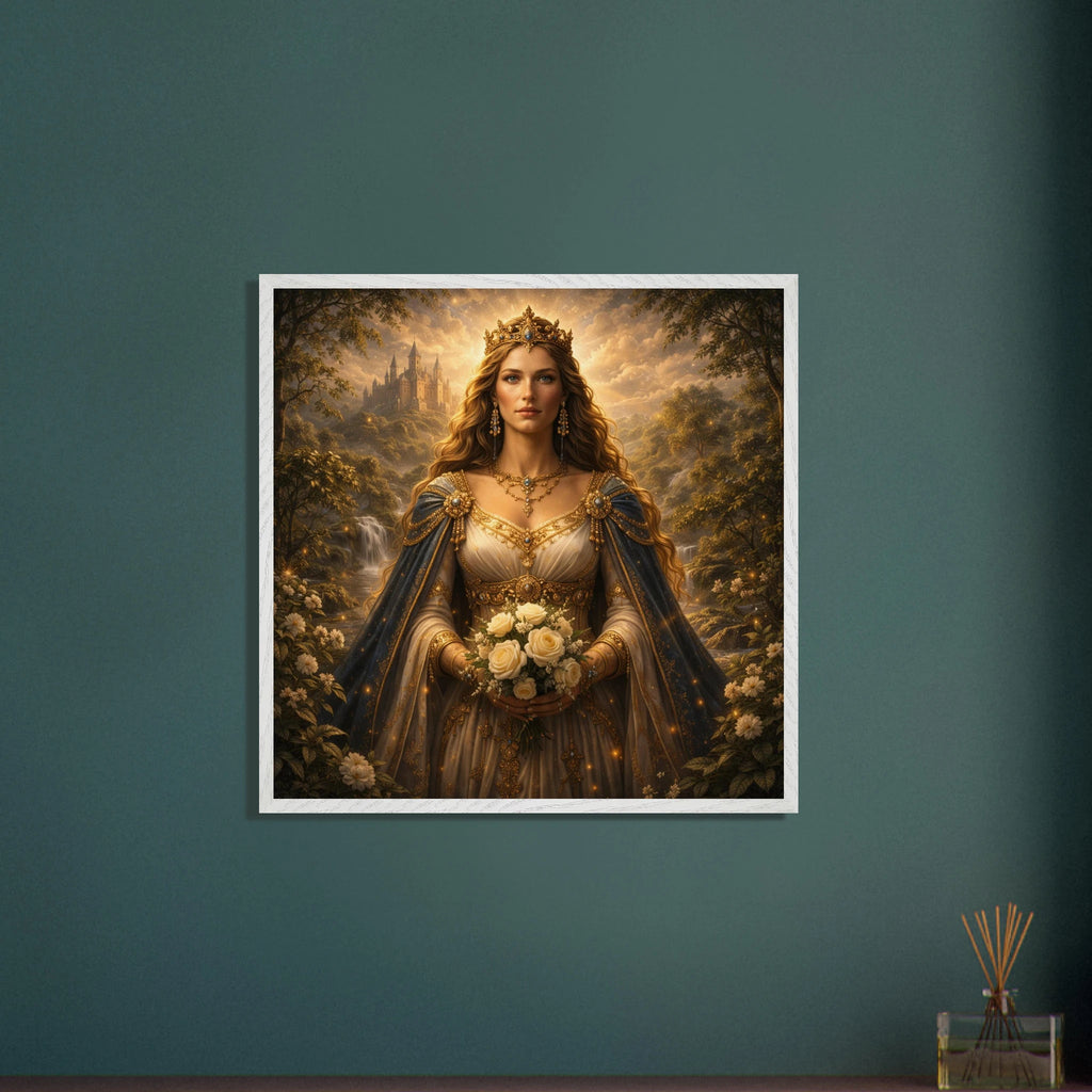 Guinevere – Mythologie Fine Art Print mit Rahmen | babasan
