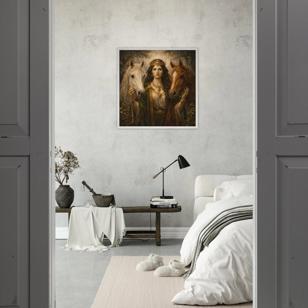 Epona – Mythologie Fine Art Print mit Rahmen | babasan