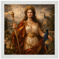 Juno – Mythologie Fine Art Print mit Rahmen | babasan