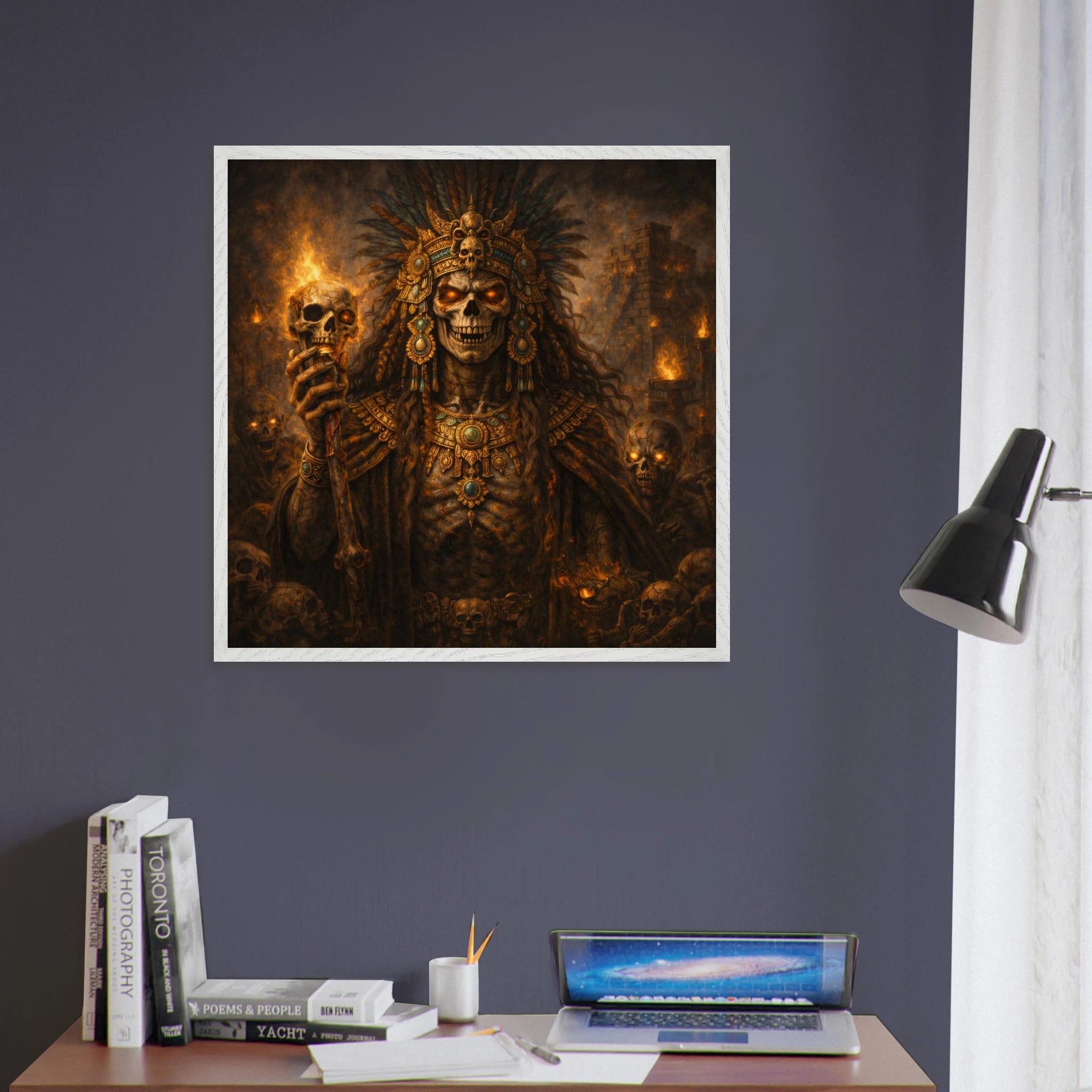 Ah Puch – Mythologie Fine Art Print mit Rahmen | babasan