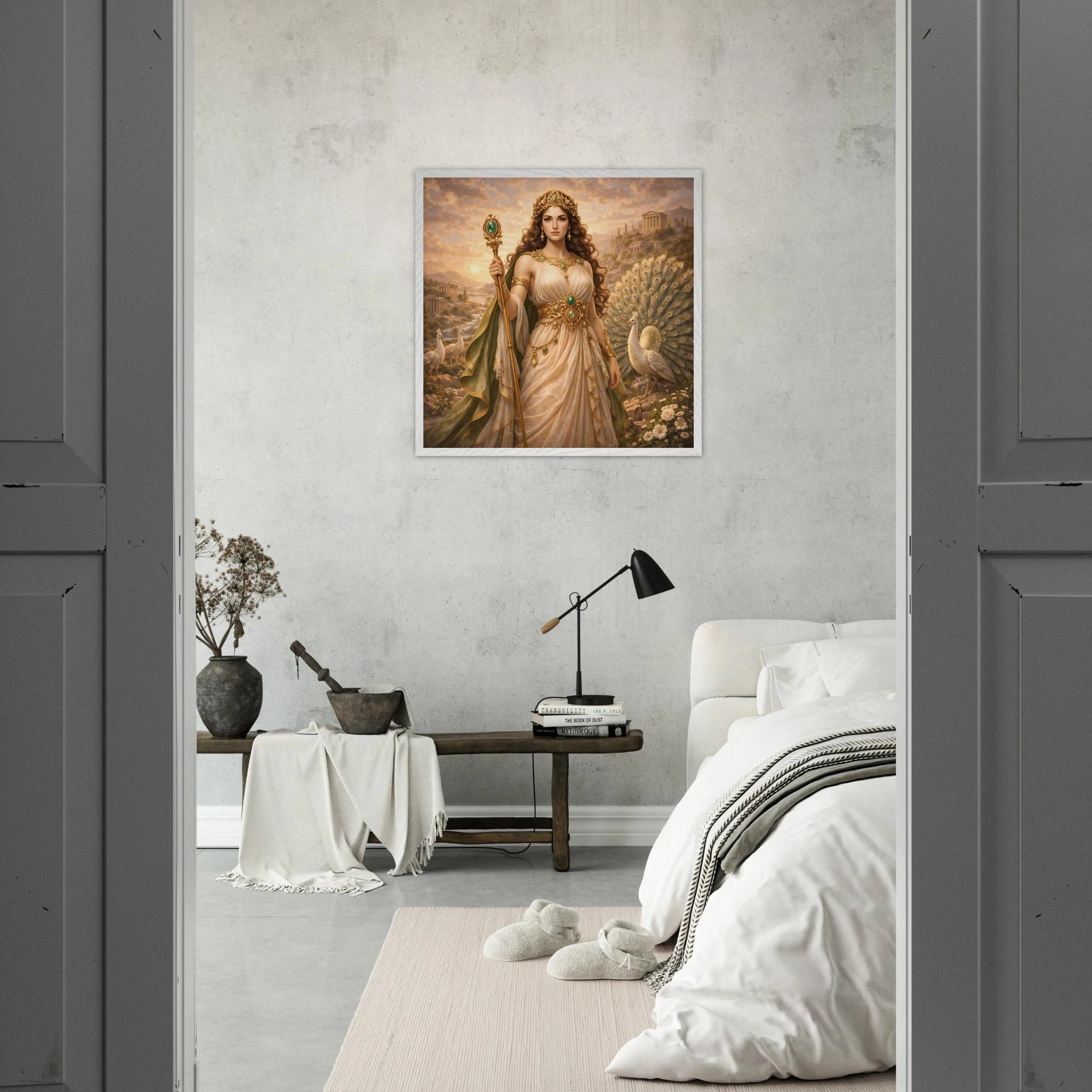 Hera – Mythologie Fine Art Print mit Rahmen | babasan