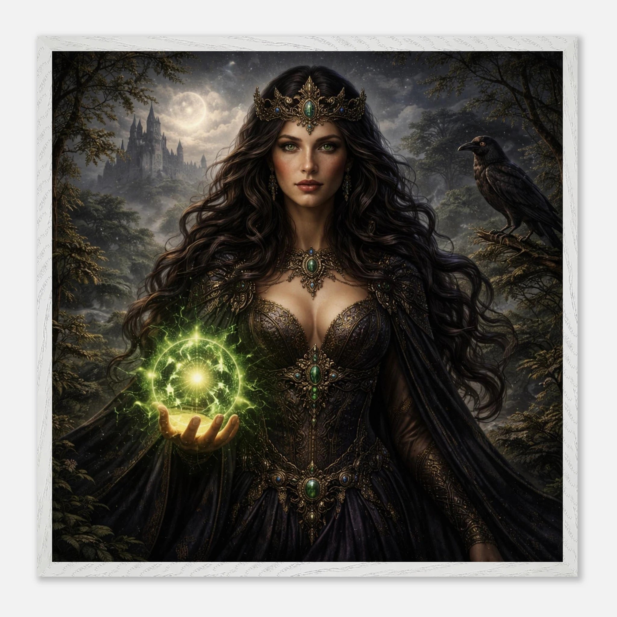 Morgana – Mythologie Fine Art Print mit Rahmen | babasan