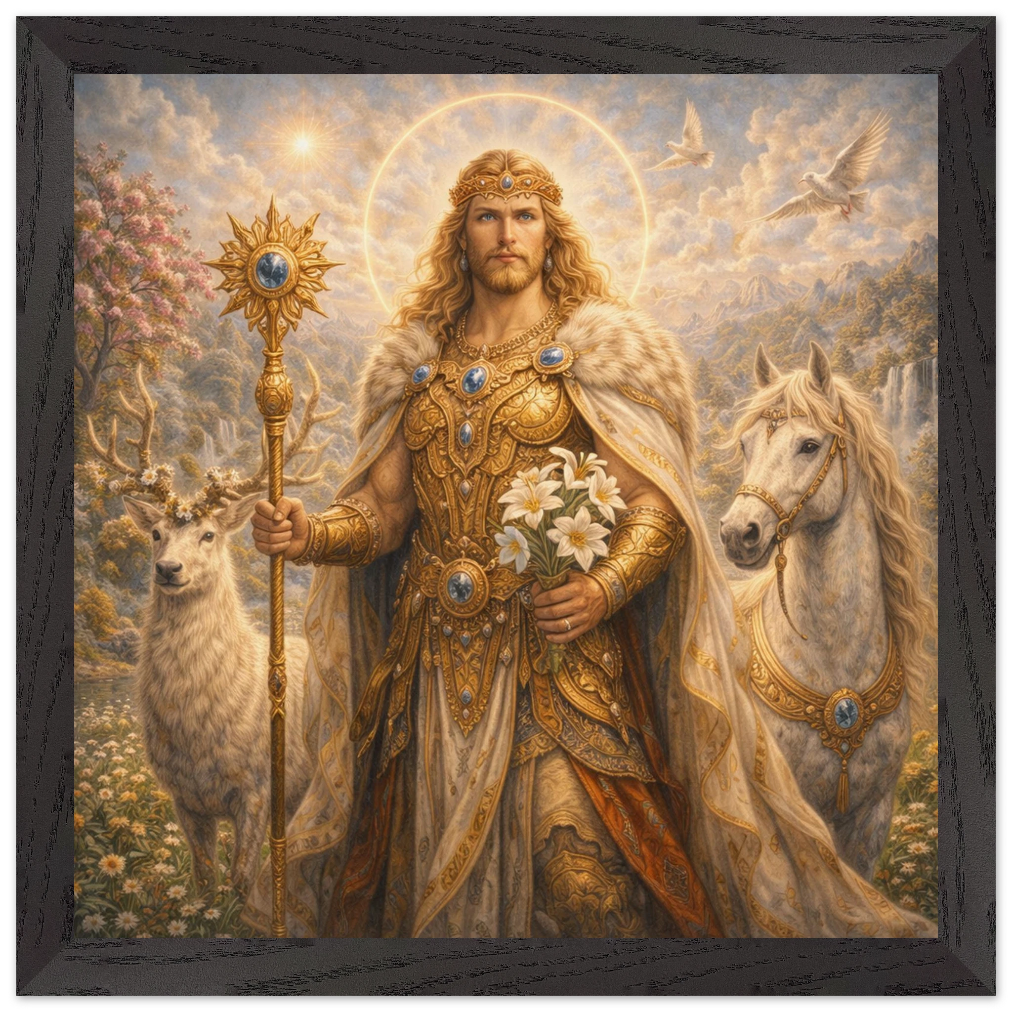 Baldur – Mythologie Fine Art Print mit Rahmen | babasan