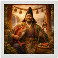 Ebisu – Mythologie Fine Art Print mit Rahmen | babasan