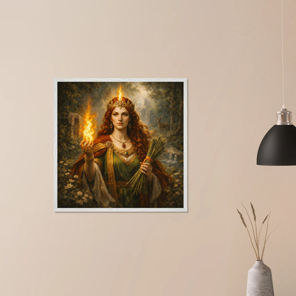 Celtic Danu – Mythologie Fine Art Print mit Rahmen | babasan
