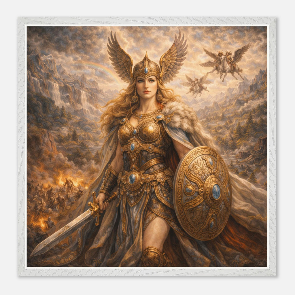 Walküre – Mythologie Fine Art Print mit Rahmen | babasan
