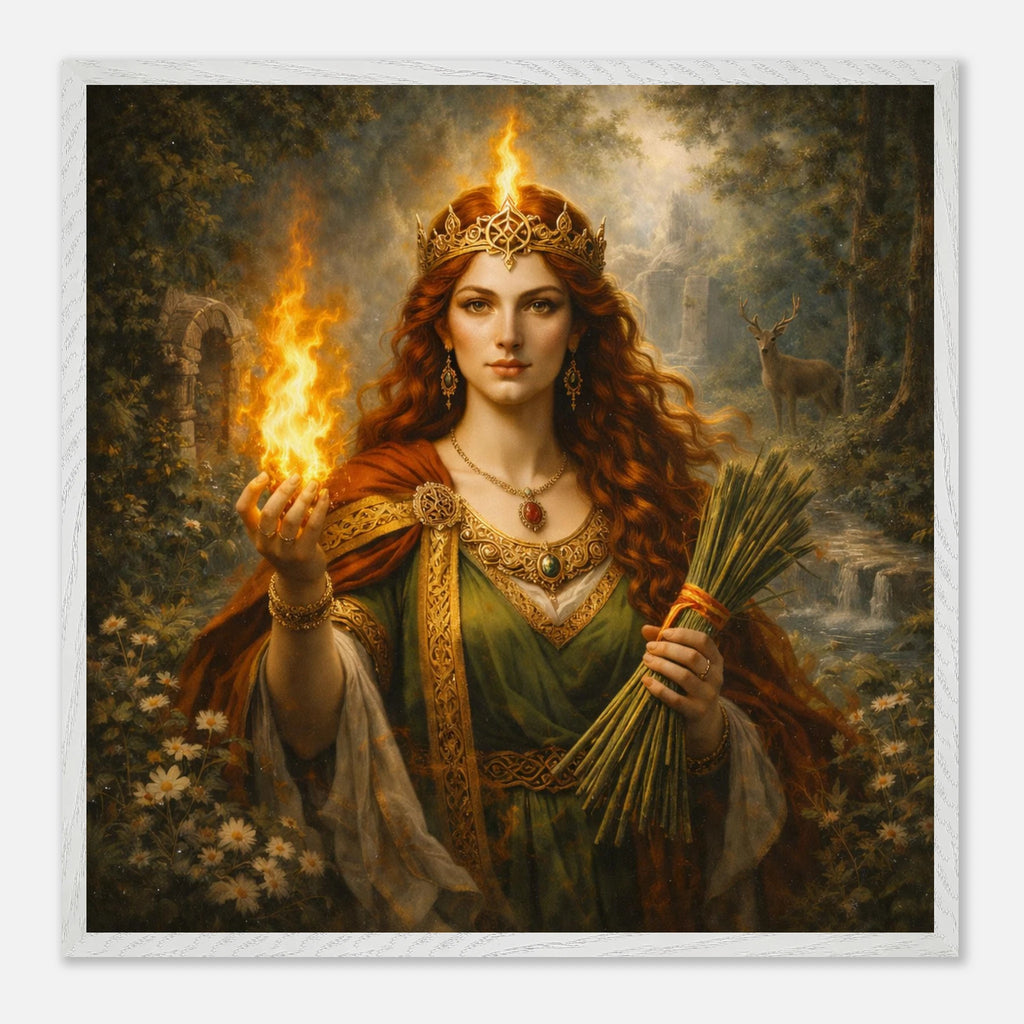 Celtic Danu – Mythologie Fine Art Print mit Rahmen | babasan