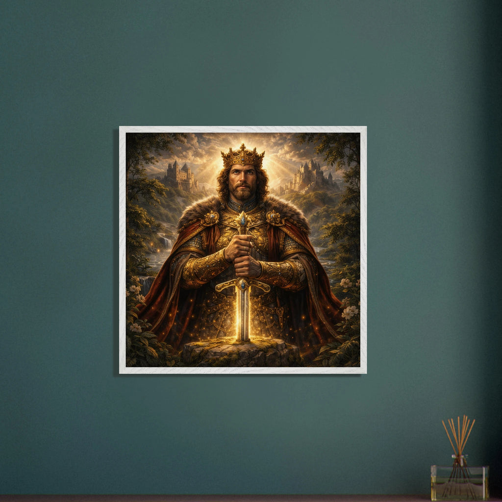 König – Mythologie Fine Art Print mit Rahmen | babasan