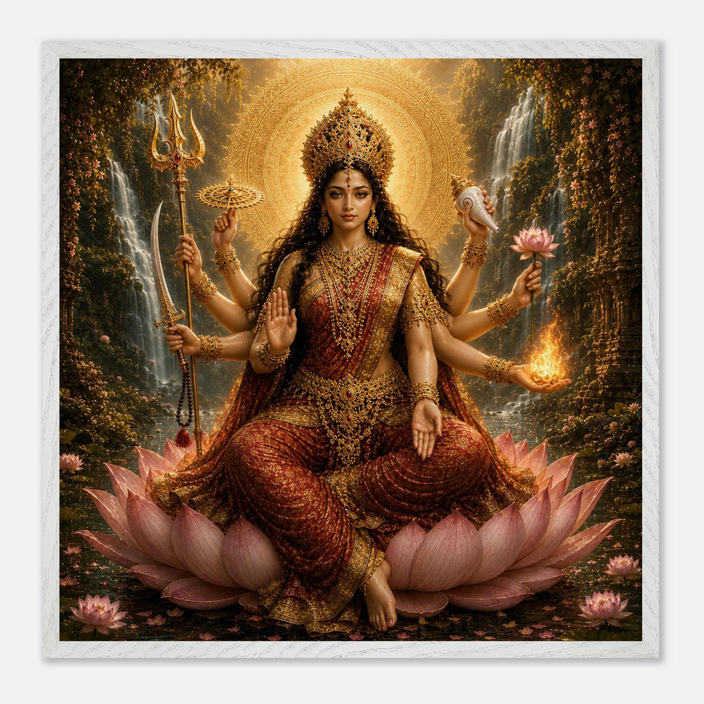 Shakti – Mythologie Fine Art Print mit Rahmen | babasan