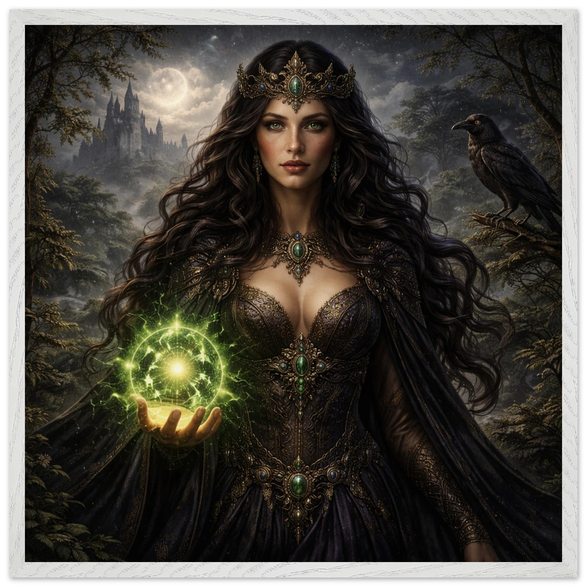 Morgana – Mythologie Fine Art Print mit Rahmen | babasan