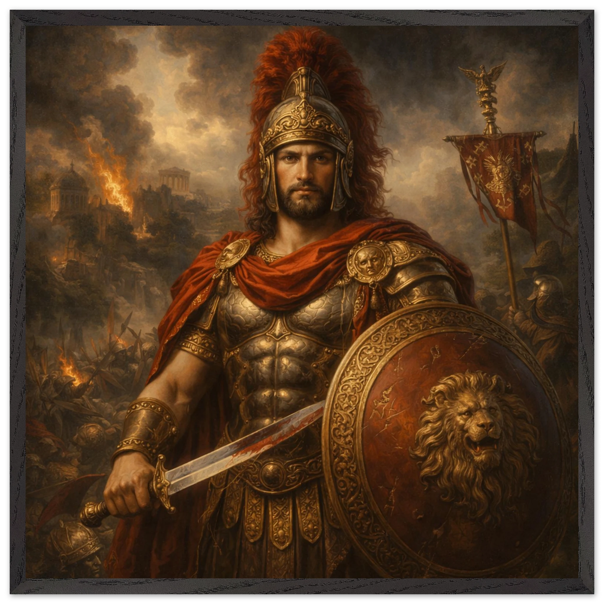 Mars – Mythologie Fine Art Print mit Rahmen | babasan