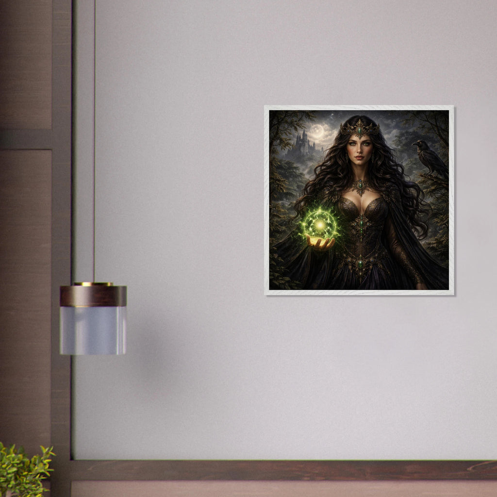 Morgana – Mythologie Fine Art Print mit Rahmen | babasan