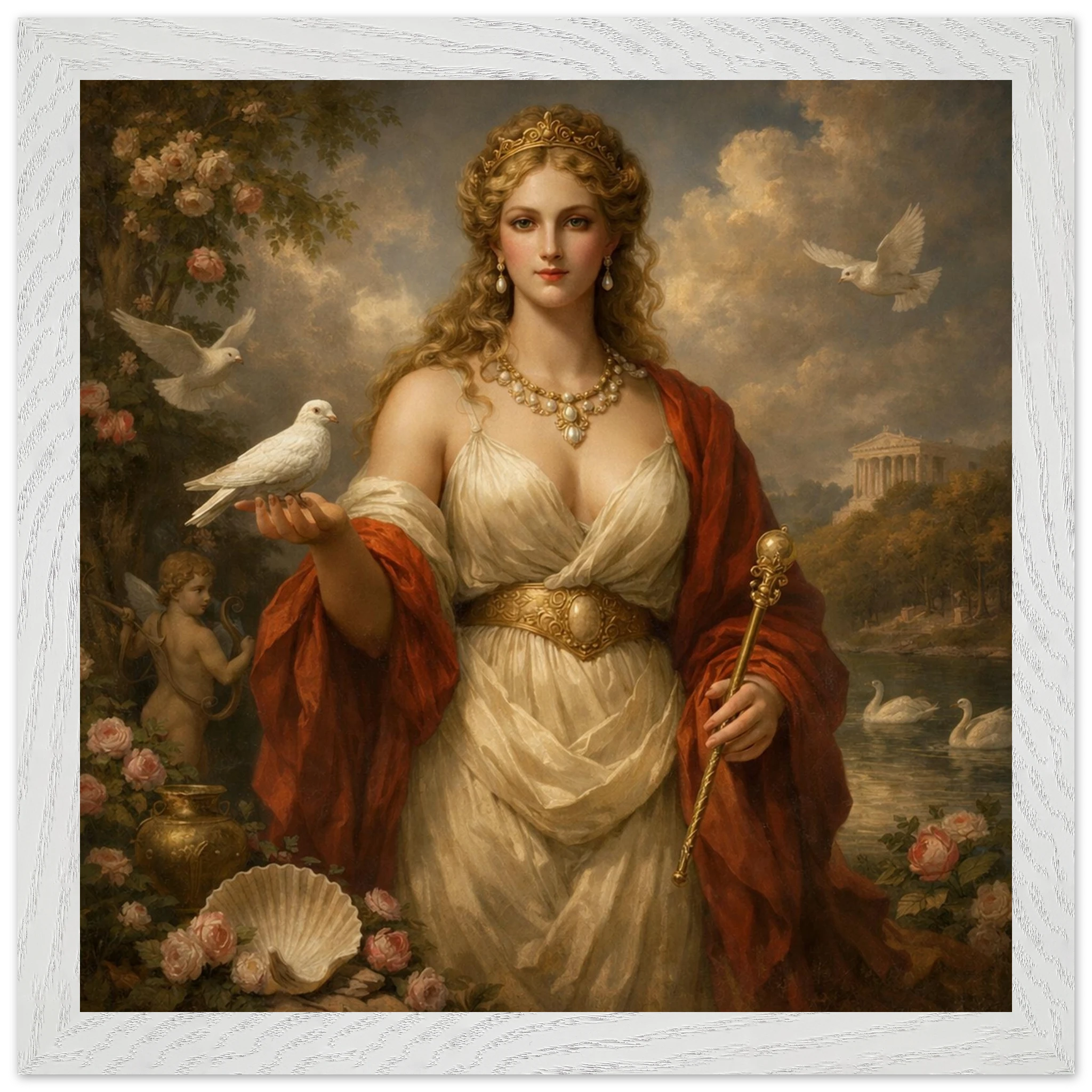 Venus – Mythologie Fine Art Print mit Rahmen | babasan