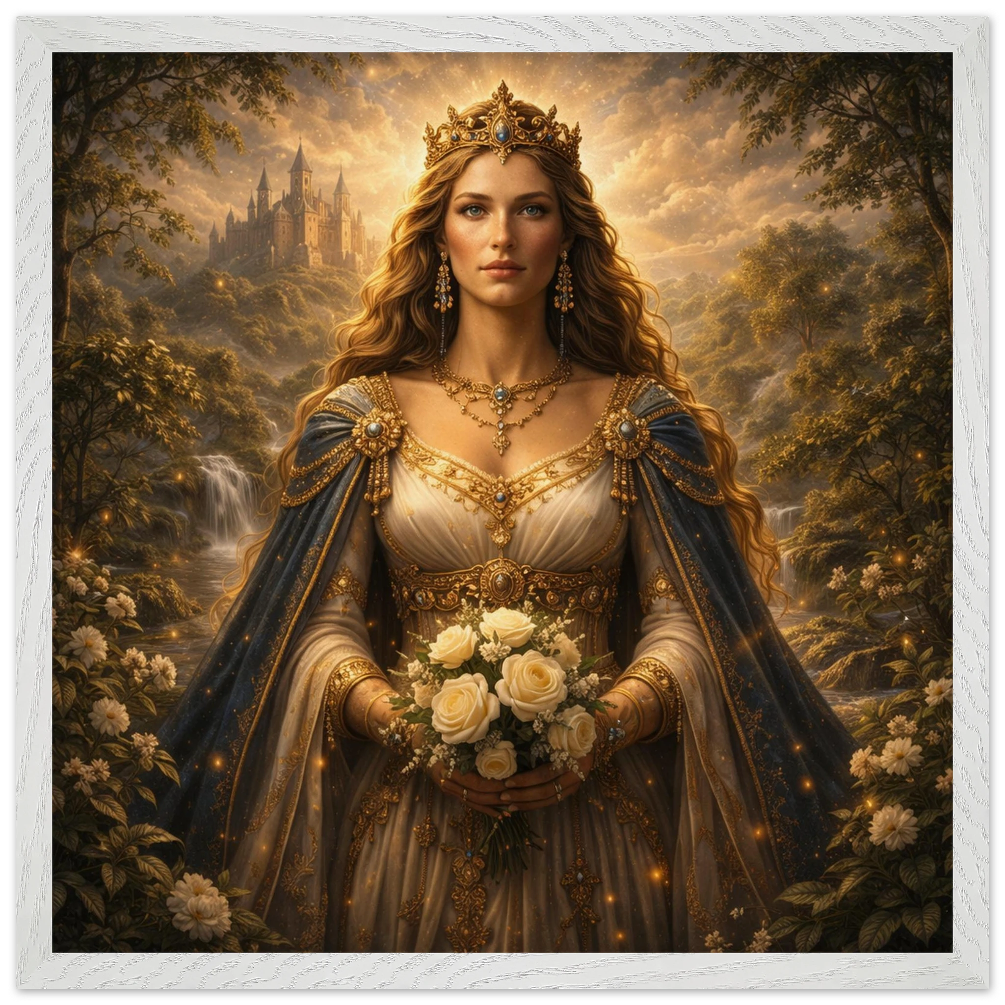 Guinevere – Mythologie Fine Art Print mit Rahmen | babasan